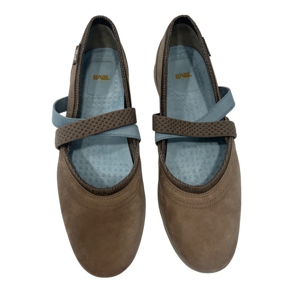 Teva Women's Flats in Brown and Blue - Picture 5 of 10